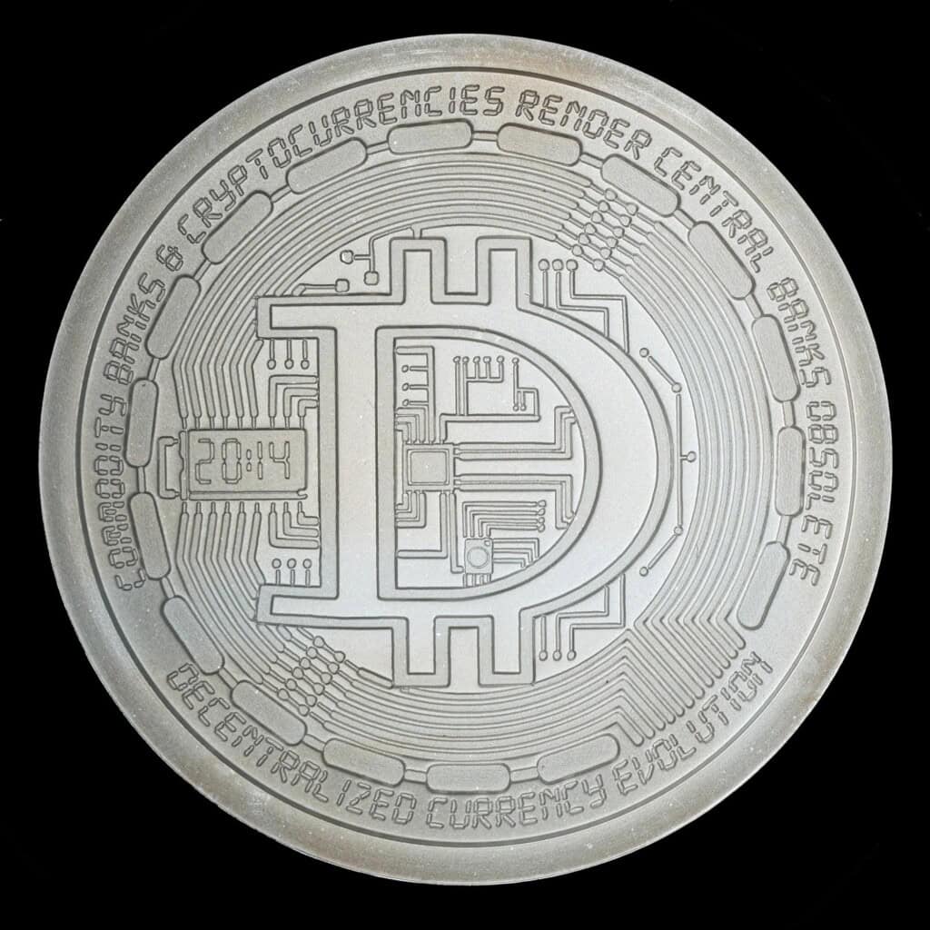 2014 Decentralized Currency SBSS Silver Round Obverse