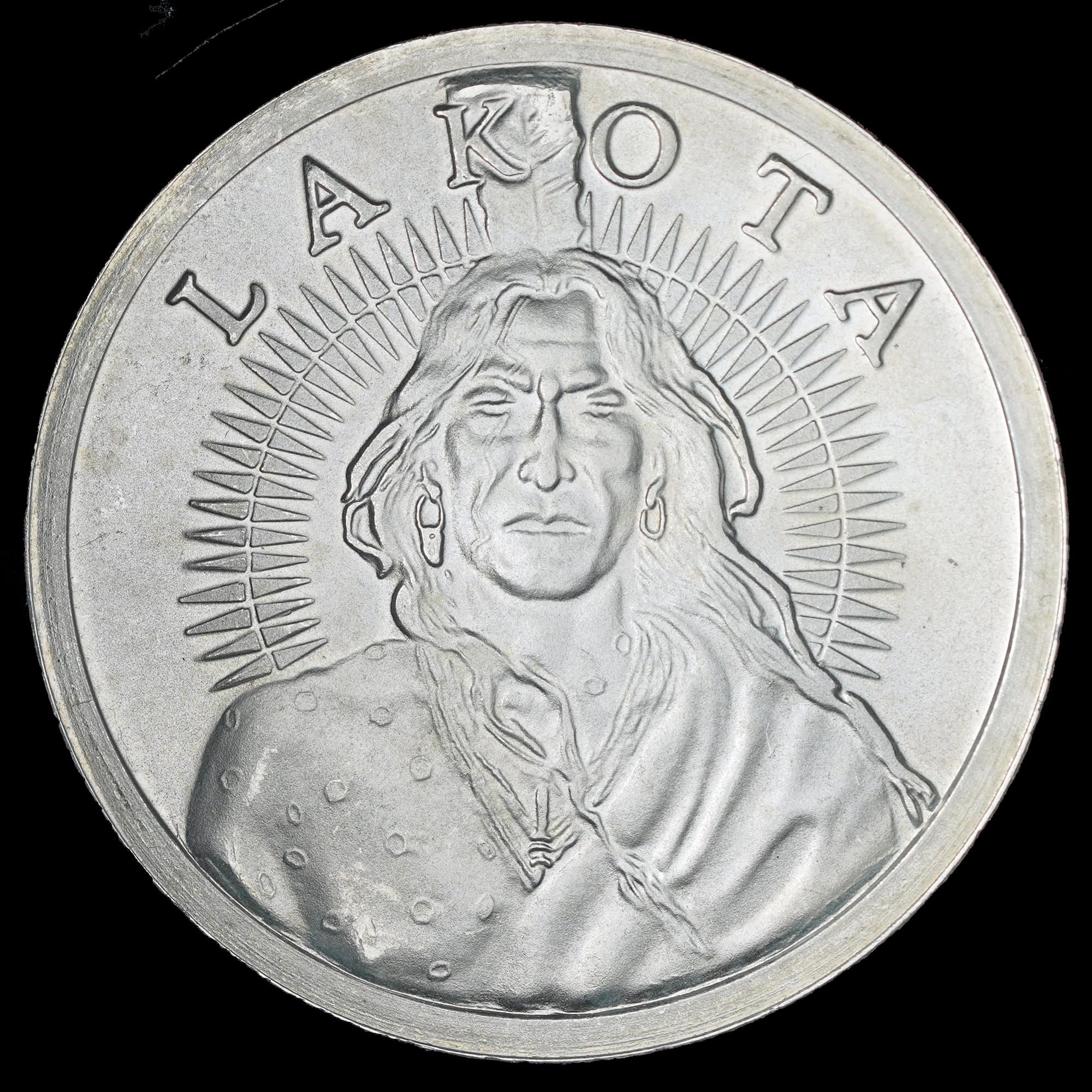 2020 Free & Independent Lakota Blockchain Mint Silver Round