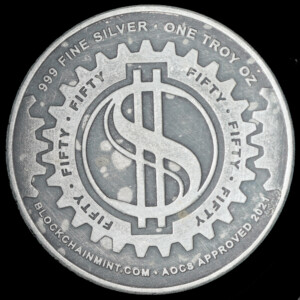 2021 D’Anconia Copper – Antiqued Silver Round reverse