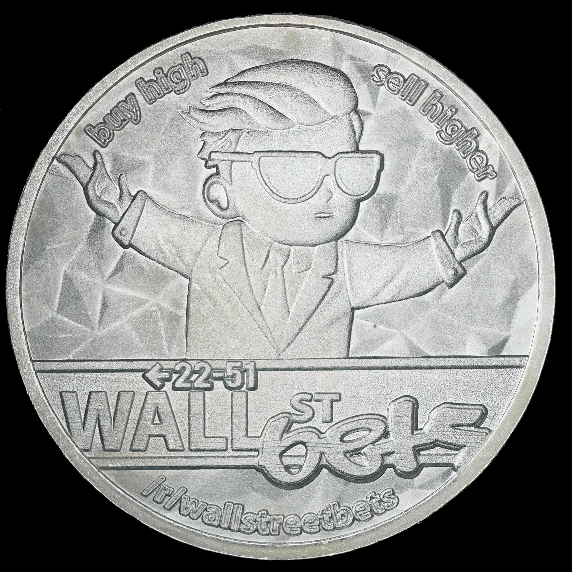 2021 WallStreetBets Blockchain Mint Silver Round