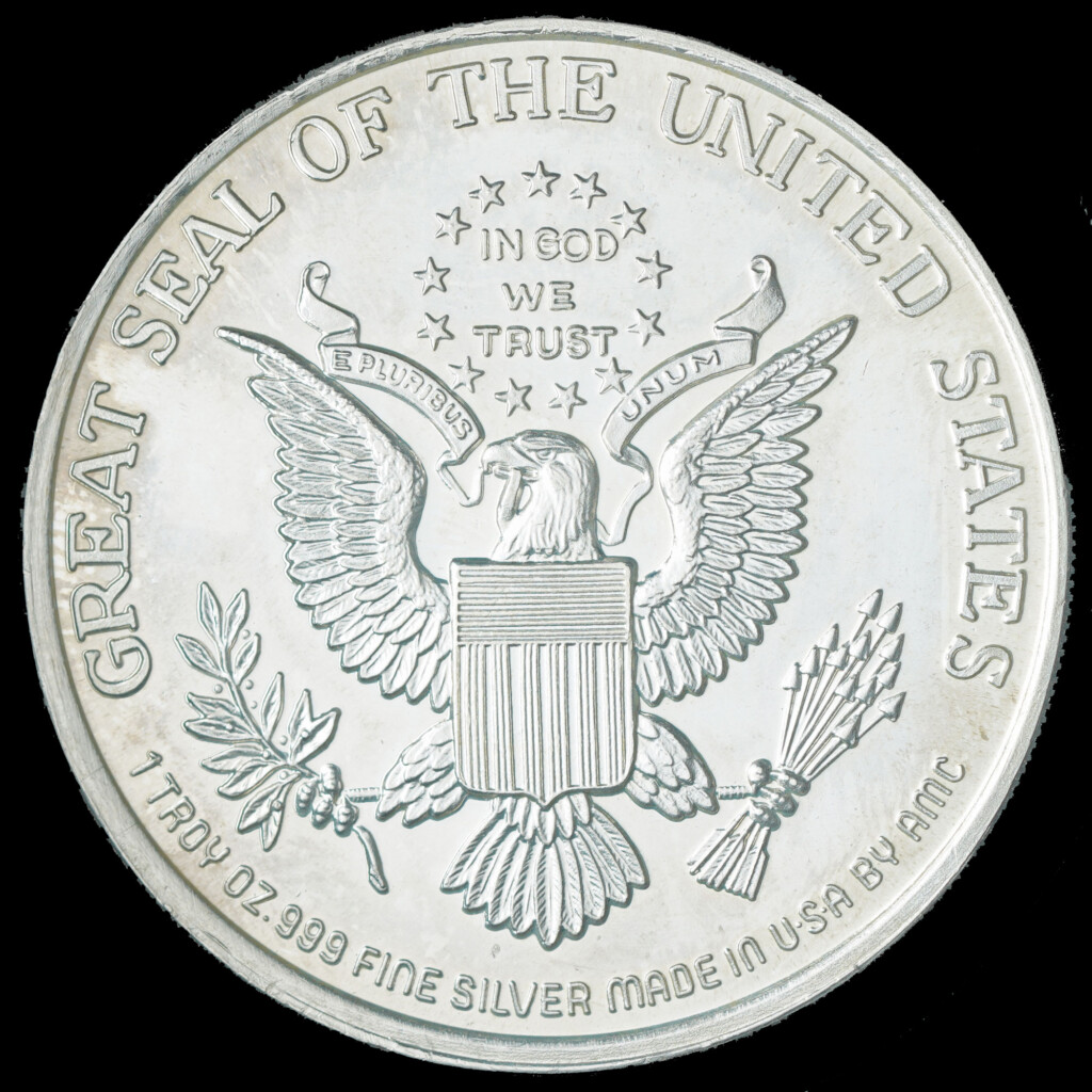 1987 Harley Davidson AMC Silver Round — Motto Reverse Reverse