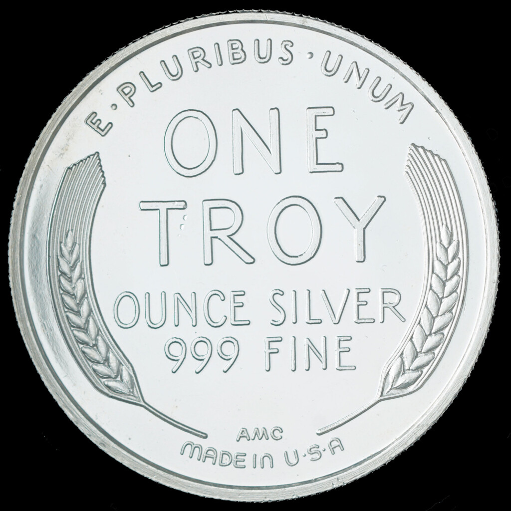 1987 Lincoln Wheat Back AMC Silver Round Reverse
