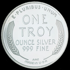 1987 Lincoln Wheat Back AMC Silver Round reverse