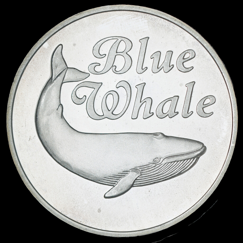 1987 Blue Whale TIM Silver Round — For Someone Special Reverse Obverse