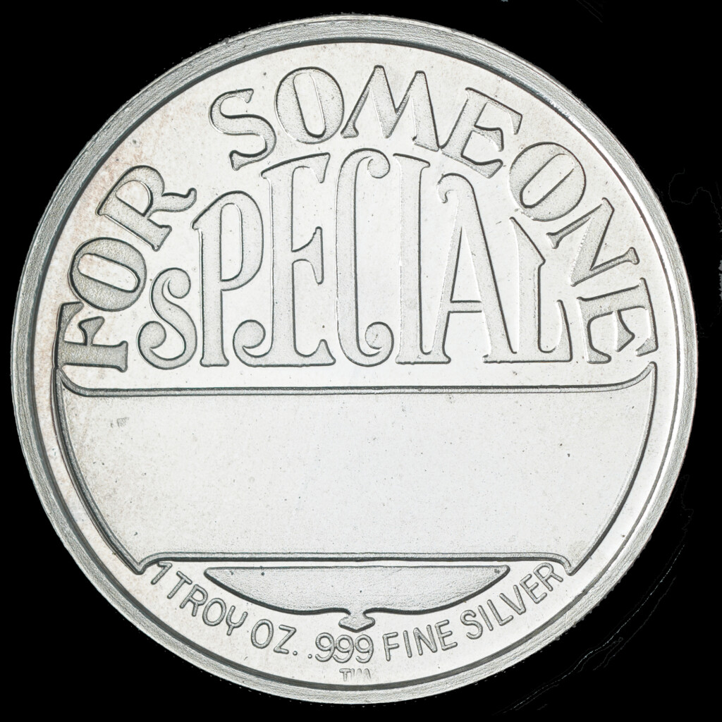 1987 Blue Whale TIM Silver Round — For Someone Special Reverse Reverse