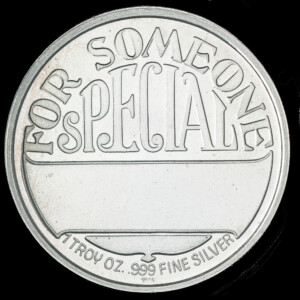 1987 Blue Whale TIM Silver Round — For Someone Special Reverse reverse