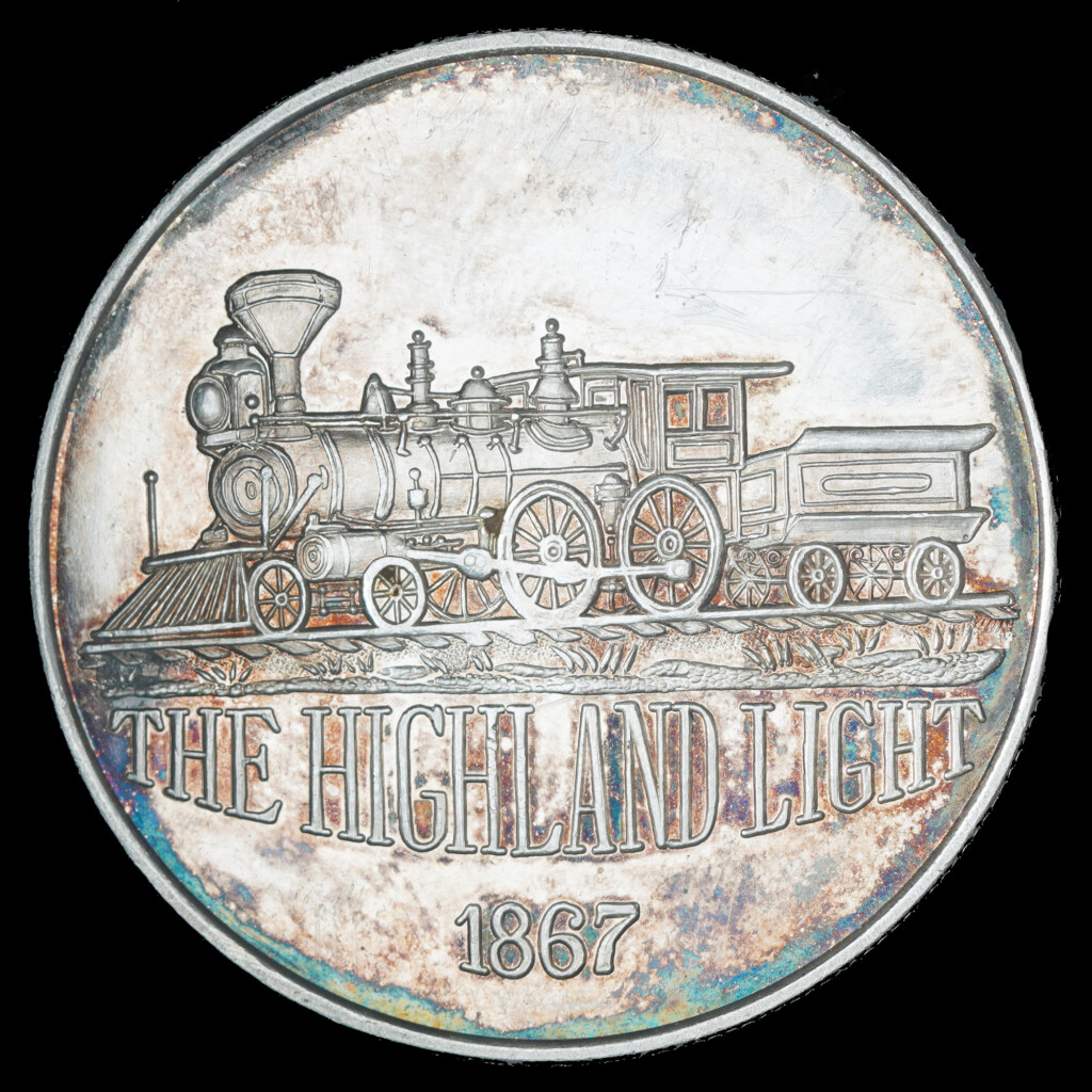 1987 Highland Light AMC Silver Round Obverse
