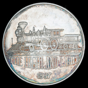 1987 Highland Light AMC Silver Round obverse