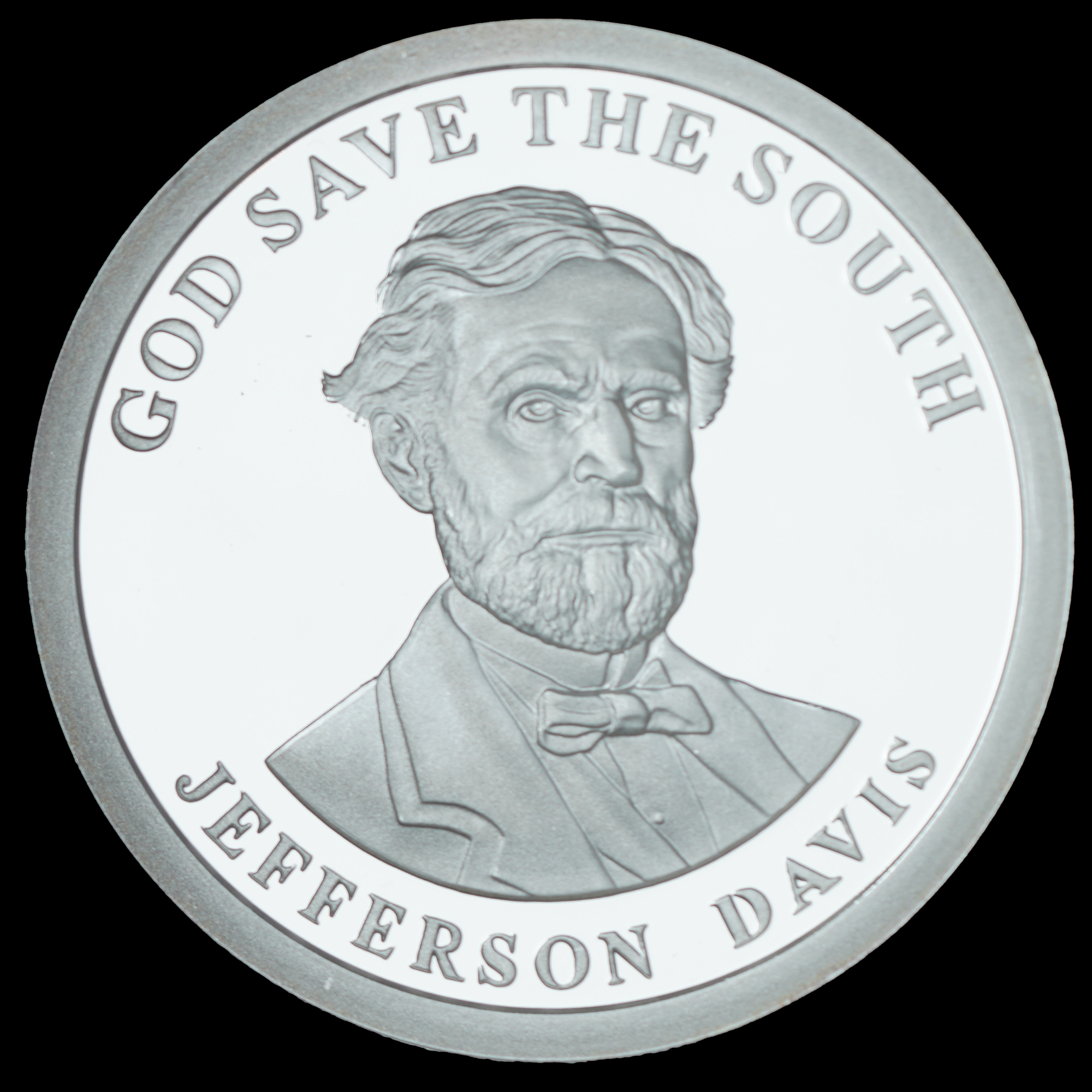 2009 Dixie Dollar Jefferson Davis Silver Round