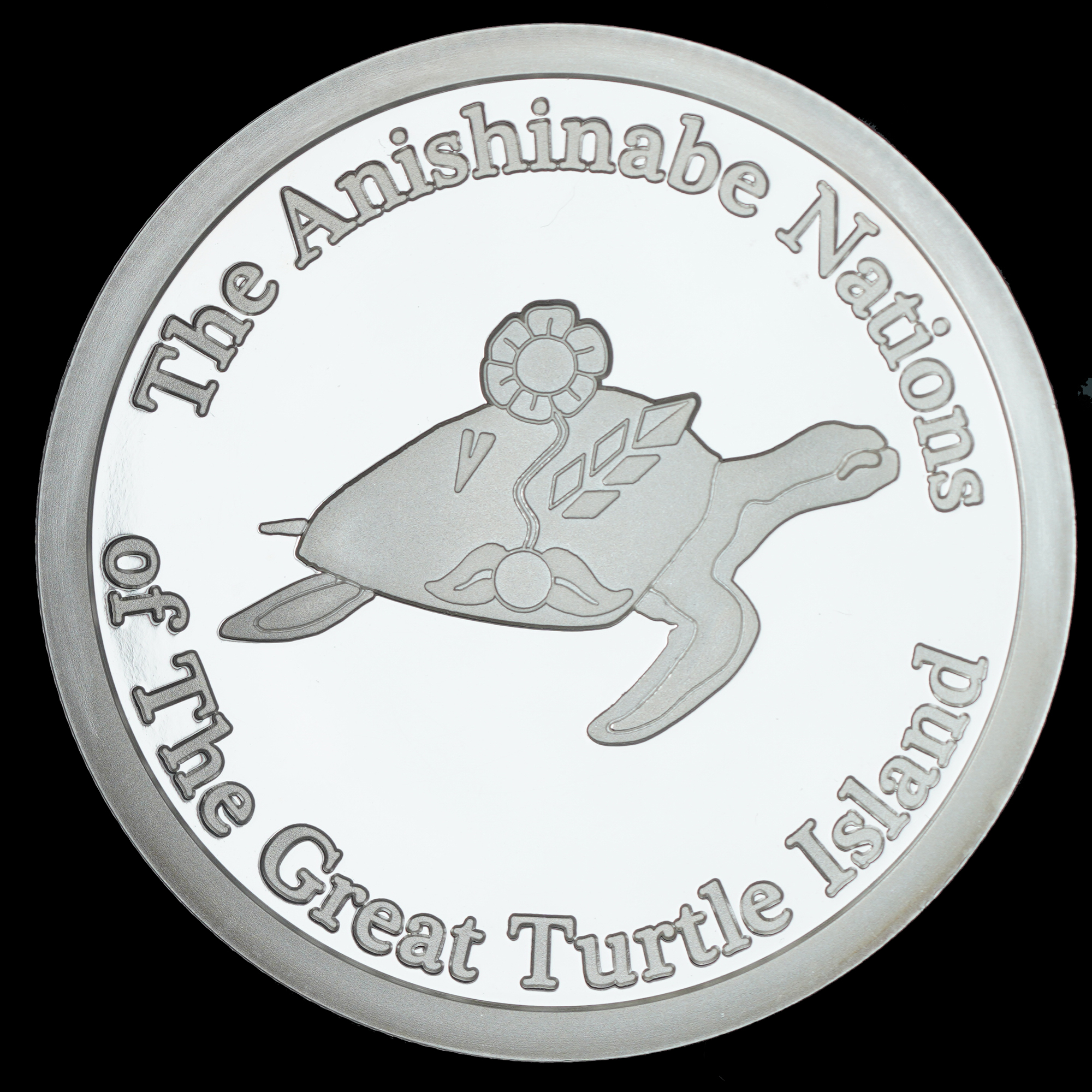 2010 Soto Nation of Turtle Island Proof-Like Silver Round