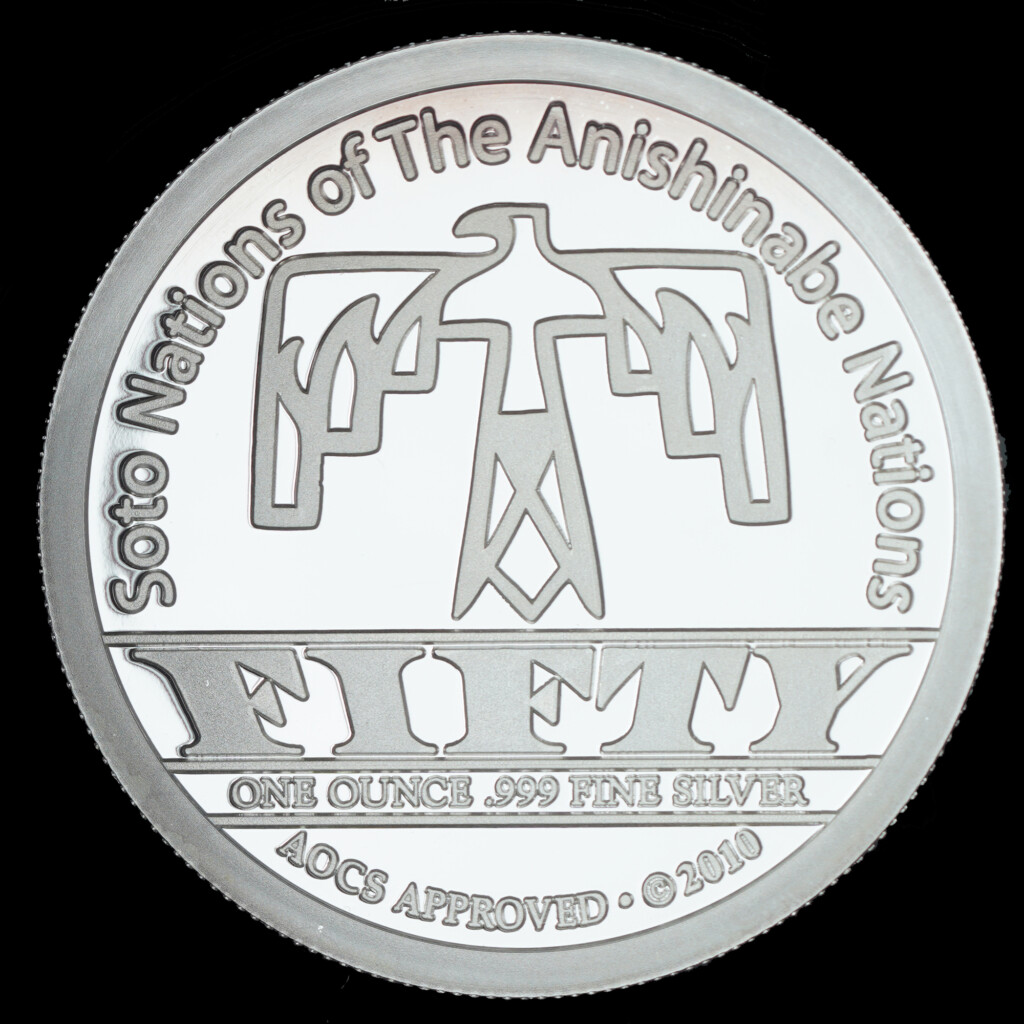 2010 Soto Nation of Turtle Island Proof-Like Silver Round Reverse