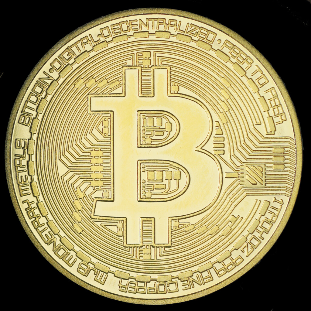 2013 Bitcoin Gold-Plated AOCS Approved Copper Round Obverse