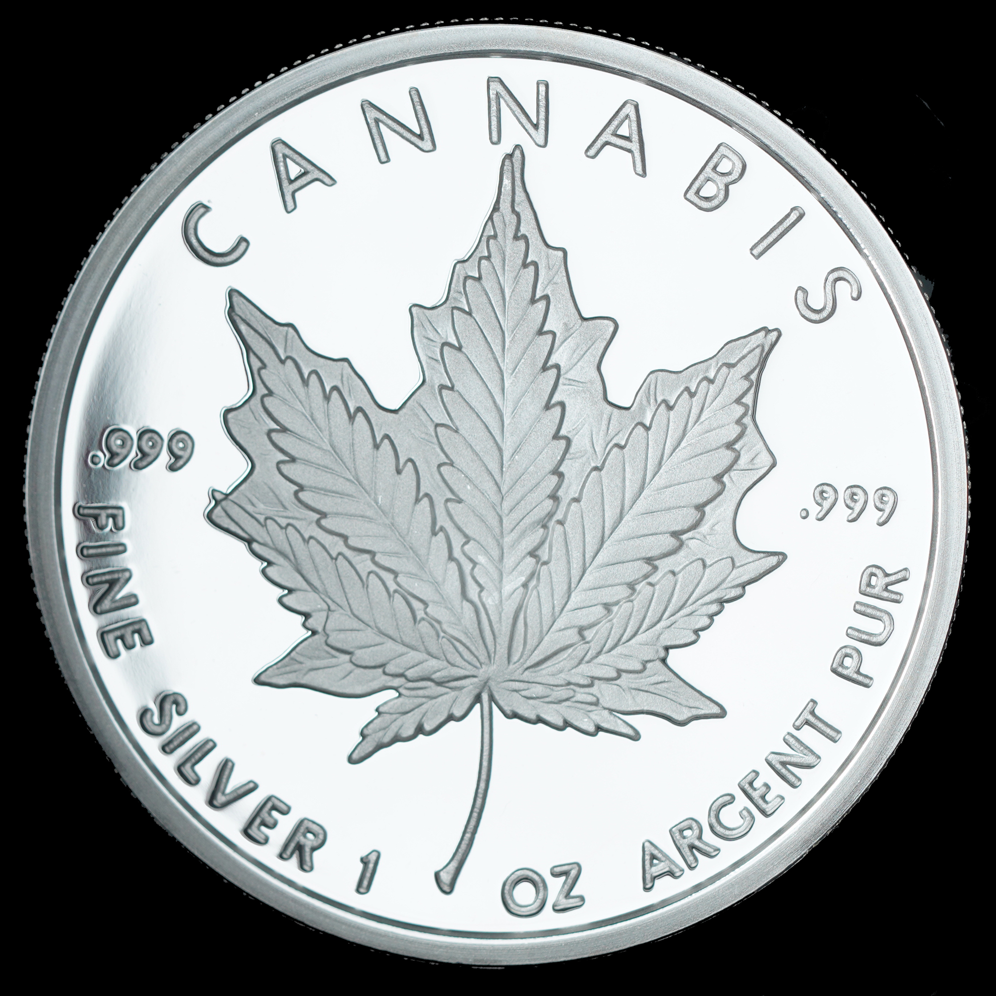 2013 Cannabis & Slave Queen Double Obverse SBSS Proof Silver Round