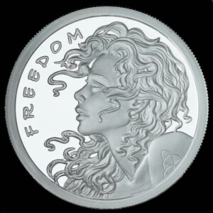 2013 Free Reign Double Obverse SBSS Silver Round obverse