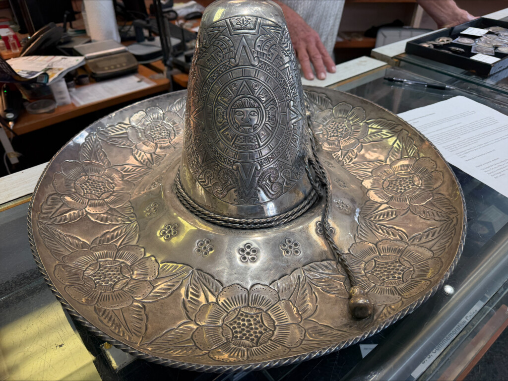 Hand made - one of a kind silver sombrero